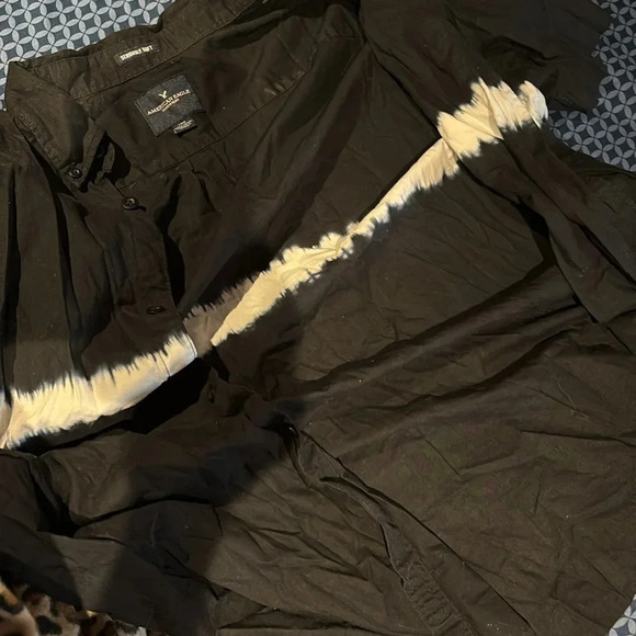 American eagles outfitters Men’s tie dye short sleeve shirt Sz L - Picture 10 of 10